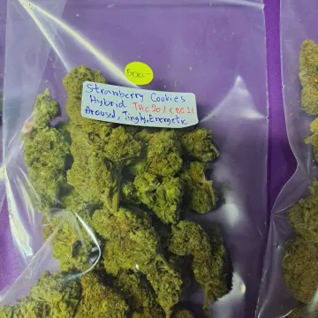 Strawberry Cookies cannabis bud on Ganjacy.com