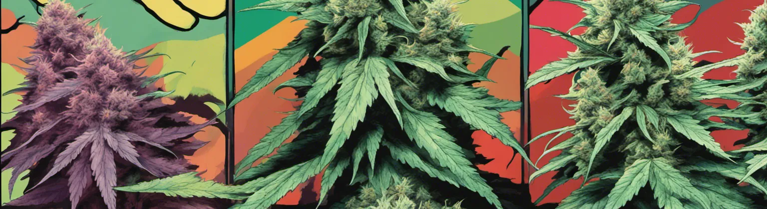 Amnesia Haze pop art cannabis banner