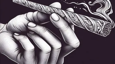 A rolled joint from Ganjacy.com