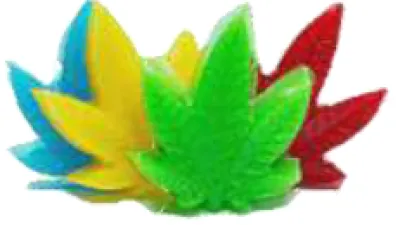 Fruit leaf CBD jellies