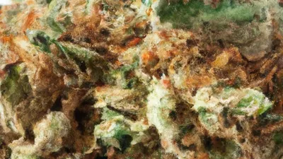 A Silver Haze Cannabis bud from Ganjacy.com