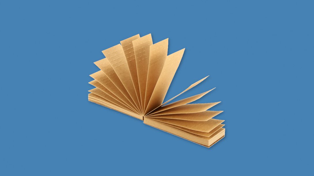 A booklet of filter tips